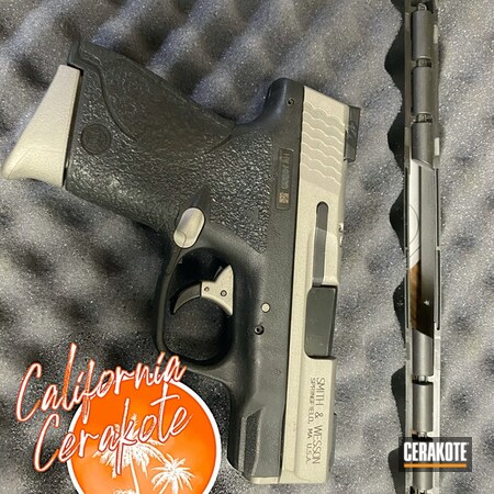 Powder Coating: Smith & Wesson,M&P Shield,S.H.O.T,Crushed Silver H-255,california cerakote,Christopher Miller