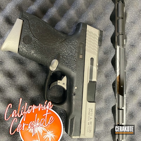 Powder Coating: Smith & Wesson,M&P Shield,S.H.O.T,Crushed Silver H-255,california cerakote,Christopher Miller