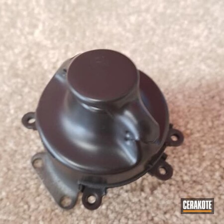 Powder Coating: CERAKOTE GLACIER BLACK C-7600,Automotive,Motorcycle,Motorcycle Parts