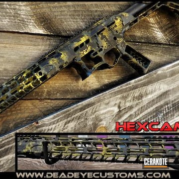 Cerakoted Hexcam Rifle