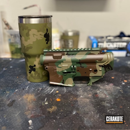 Powder Coating: Graphite Black H-146,Crimson H-221,S.H.O.T,Sniper Green H-229,JESSE JAMES EASTERN FRONT GREEN  H-400,Tactical Rifle,AR-15,Coyote Tan H-235,Double Tap