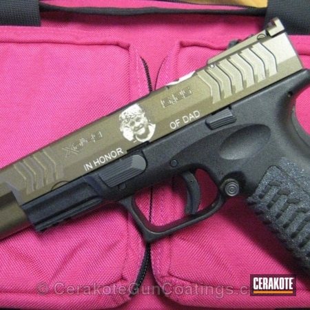 Powder Coating: Handguns,Springfield Armory,Honor,Burnt Bronze H-148