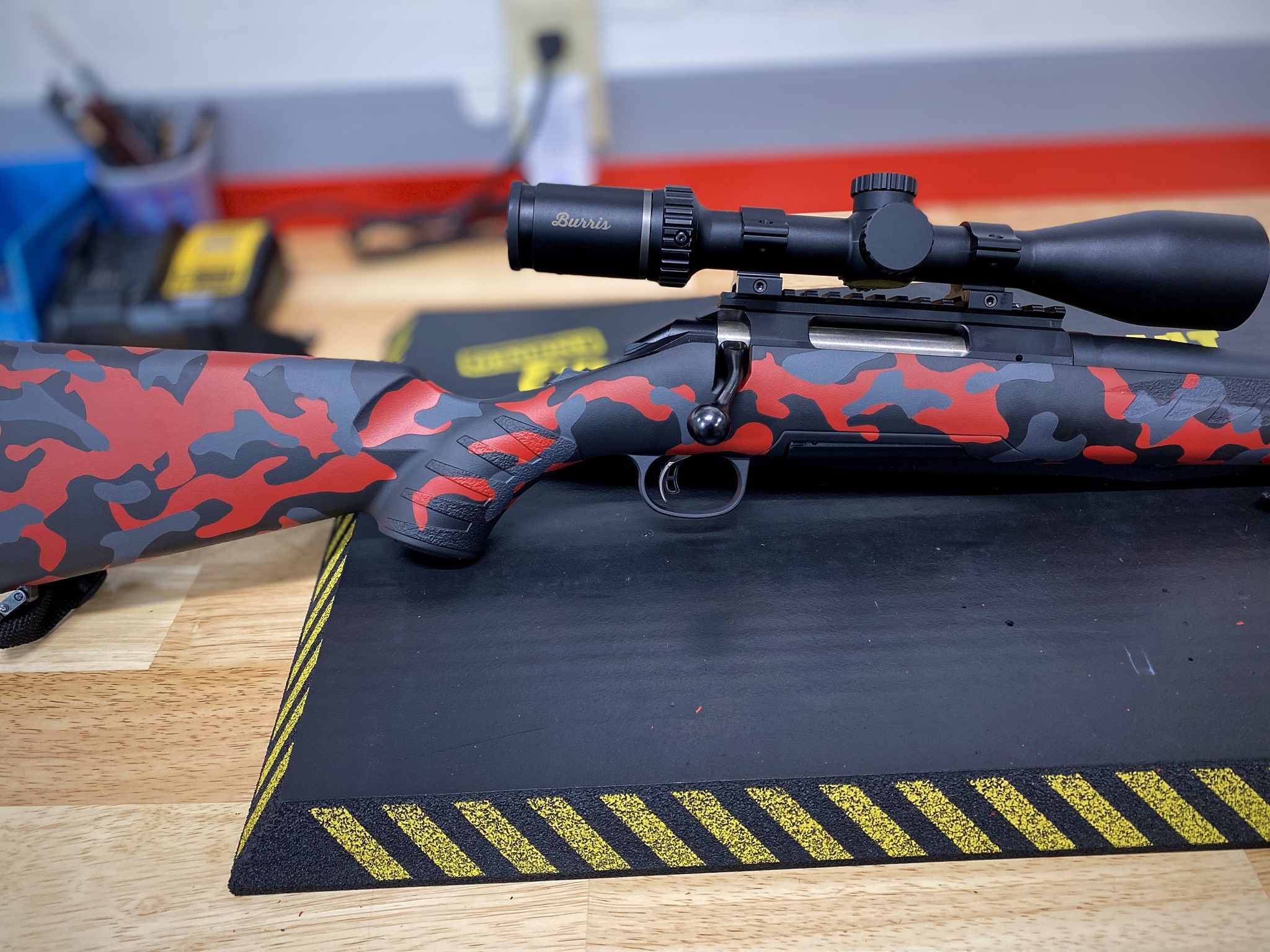 Custom Camo Ruger Bolt Action Rifle Cerakoted using Graphite Black ...