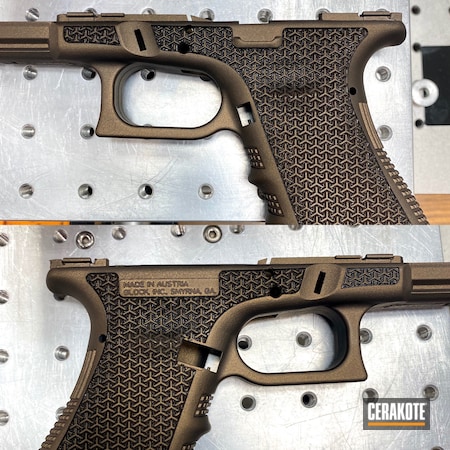 Powder Coating: Midnight Bronze H-294,S.H.O.T,Glock 23,Laser Stippled,40cal