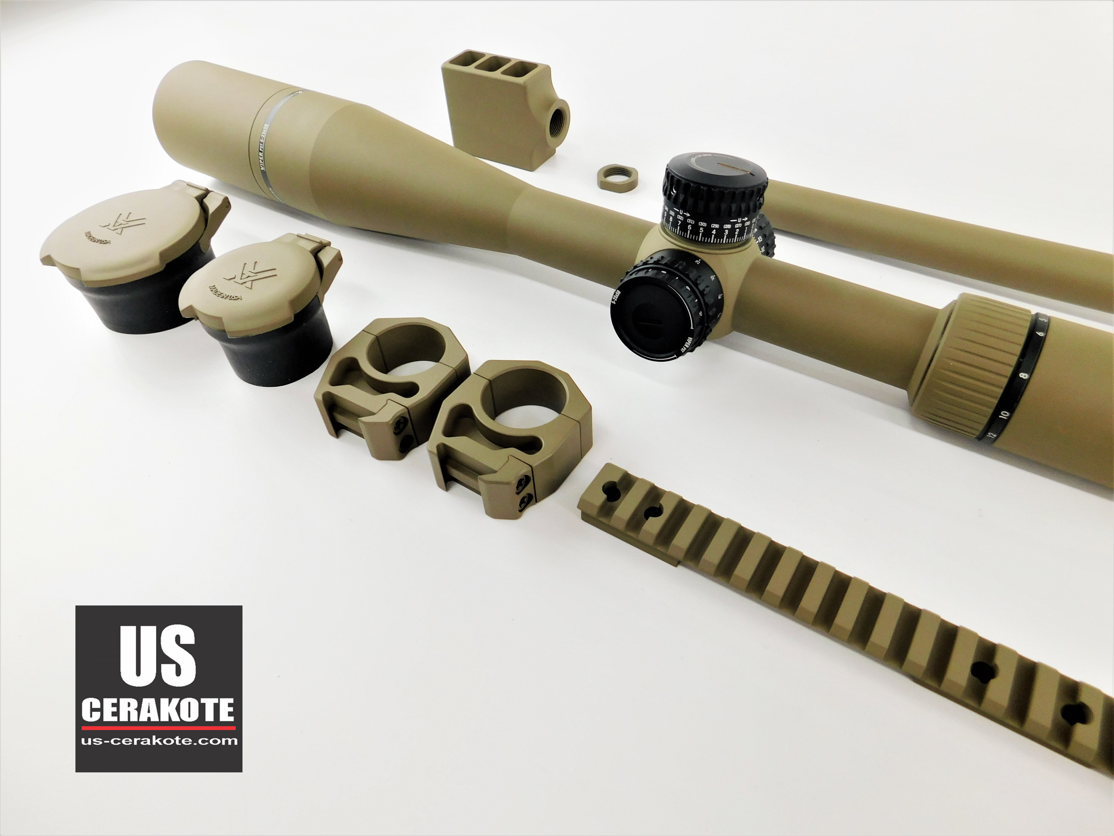 Fde Rifle Scope Rings Vortex Scope, Rings and Mounts Cerakoted using Flat Dark Earth | Cerakote
