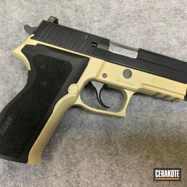 Sig Sauer P226 Cerakoted Using Benelli® Sand And Blackout
