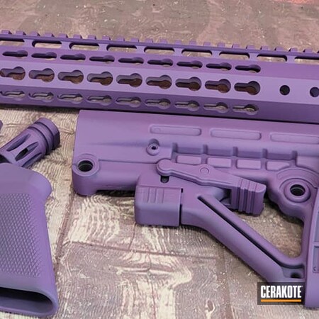 Powder Coating: AR Rifle,S.H.O.T,Bright Purple H-217,Tactical Rifle,AR-15,AR Build,AR Project