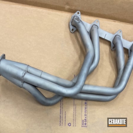 Powder Coating: Graphite Black H-146,Automotive,Headers,Exhaust,Ford 390