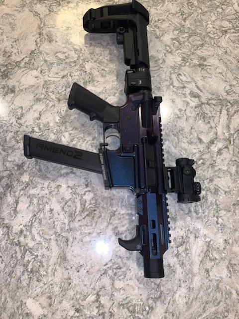 Custom AR Pistol Cerakoted using Graphite Black | Cerakote