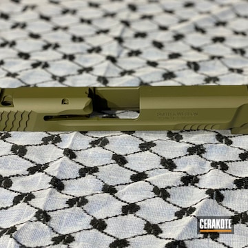 Smith & Wesson M&p Slide Cerakoted Using Sniper Green
