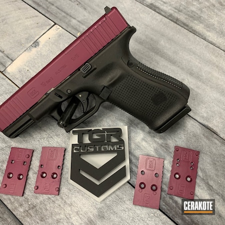 Powder Coating: Glock,MOS,S.H.O.T,Glock 19,BLACK CHERRY H-319