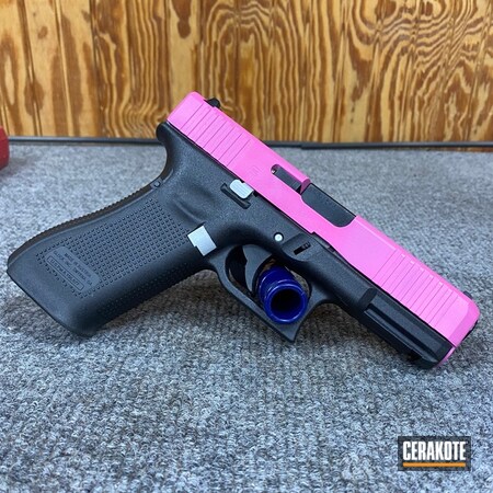 Powder Coating: 9mm,Glock,S.H.O.T,Crushed Silver H-255,Glock 45,Prison Pink H-141