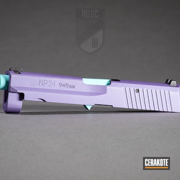 Norinco Np34 Cerakoted Using Crushed Orchid And Robin's Egg Blue