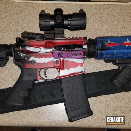 Powder Coating: 5.56,S.H.O.T,Ruger AR556,AR-15,NRA Blue H-171,Birthday,Armor Black H-190,Stormtrooper White H-297,USMC Red H-167,Tactical Rifle,American Flag,Ruger,B240TH