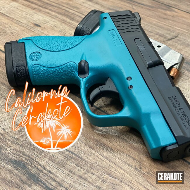 Smith Wesson M P Shield Cerakoted Using Aztec Teal Ce - vrogue.co