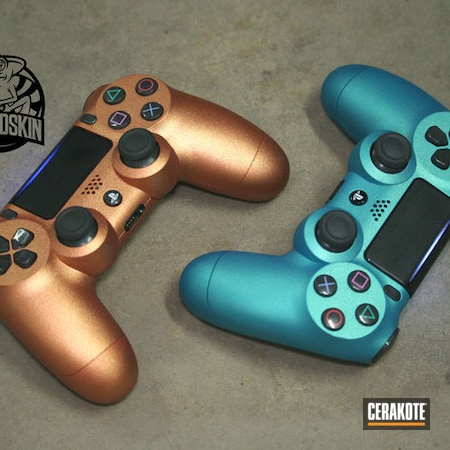 Powder Coating: Consumer Electronics,Gold H-122,PlayStation 4,Pigment,RUBY RED H-306,PS4 Controller,playstation,MATTE ARMOR CLEAR H-301,Electronics,Gaming,Candy,Sky Blue H-169