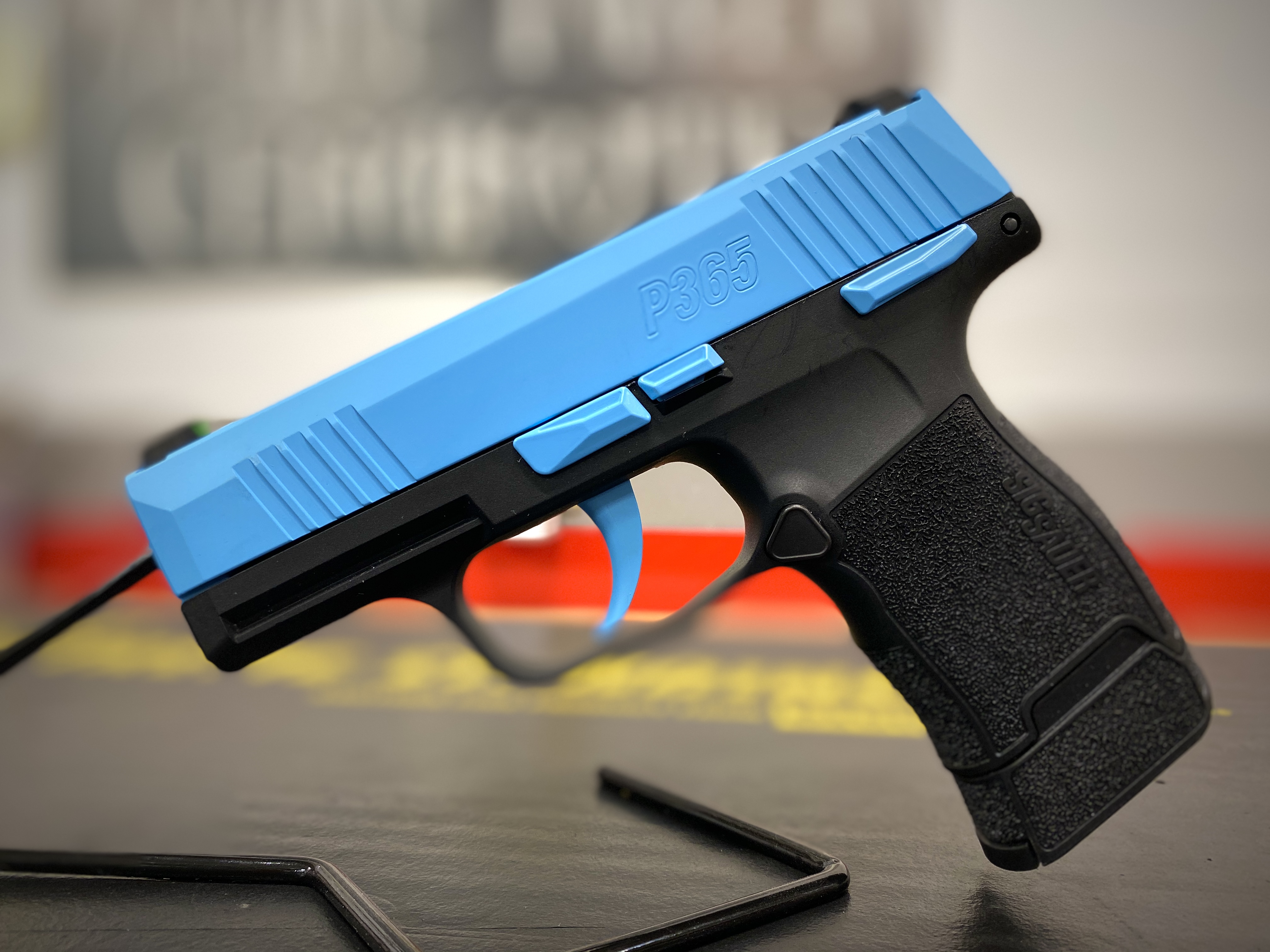 Blue Raspberry Cerakote Sig Sauer P365 Cerakoted using Blue Raspberry | Cerakote