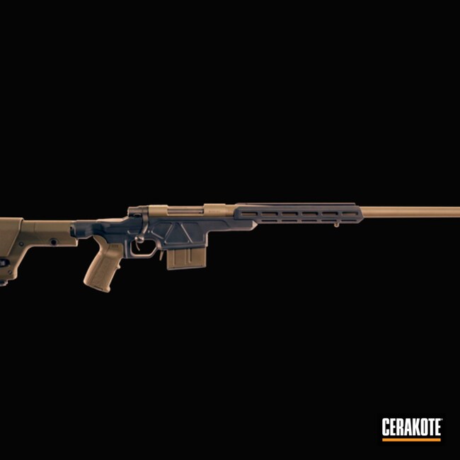 Custom Howa 1500 Rifle Cerakoted Using Magpul® Stealth Grey And Magpul® O.d. Green