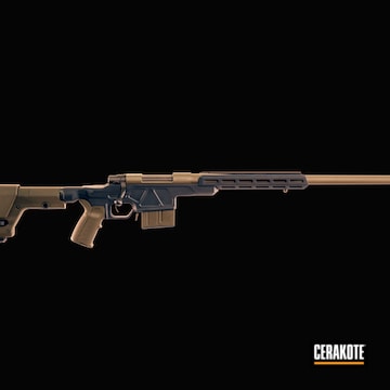 Custom Howa 1500 Rifle Cerakoted Using Magpul® Stealth Grey And Magpul® O.d. Green