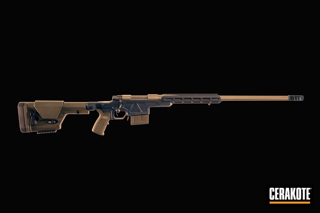 Custom Howa 1500 Rifle Cerakoted Using Magpul Stealth Grey And Magpul O D Green Cerakote Custom Howa 1500 Rifle Cerakoted Using Magpul Stealth Grey And Magpul O D Green Cerakote