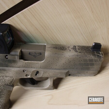 Powder Coating: Glock,.9,DESERT SAND H-199,Armor Black H-190,Camo,Custom Camo,MAGPUL® FLAT DARK EARTH H-267