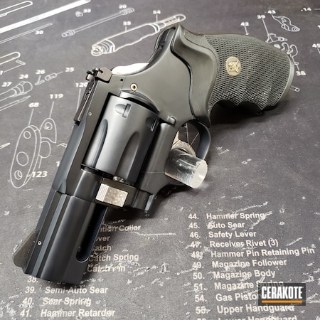 Powder Coating: S.H.O.T,Dan Wesson,Revolver,Midnight Blue H-238,.357