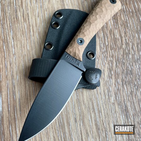 Powder Coating: Hunter Orange H-128,Gloss Black H-109,Fixed-Blade Knife,Knife,FDE E-200,Custom