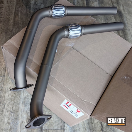 Powder Coating: Burnt Bronze C-148,Pipes,Automotive,Exhaust,Custom,Exhaust Pipes