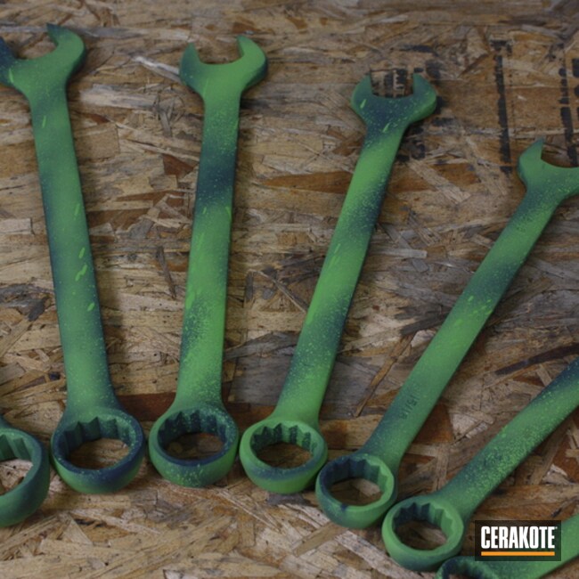 Wrenches Cerakoted Using Springfield® Grey And Zombie Green