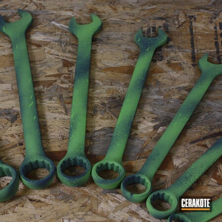 Powder Coating: Tools,Zombie Green H-168,SPRINGFIELD® GREY H-304,Wrench