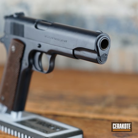 Powder Coating: 1911,S.H.O.T,Pistol,SOCOM BLUE  H-245,Colt,Handgun
