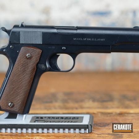 Powder Coating: 1911,S.H.O.T,Pistol,SOCOM BLUE  H-245,Colt,Handgun