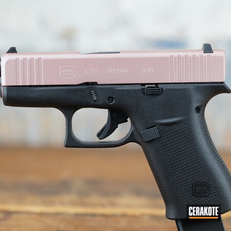 Powder Coating: ROSE GOLD H-327,9mm,Glock,S.H.O.T,Pistol,Handgun,43x