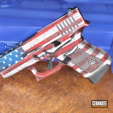 Powder Coating: Glock 43,9mm,Graphite Black H-146,Glock,NRA Blue H-171,S.H.O.T,Stormtrooper White H-297,USMC Red H-167,American Flag,Distressed American Flag