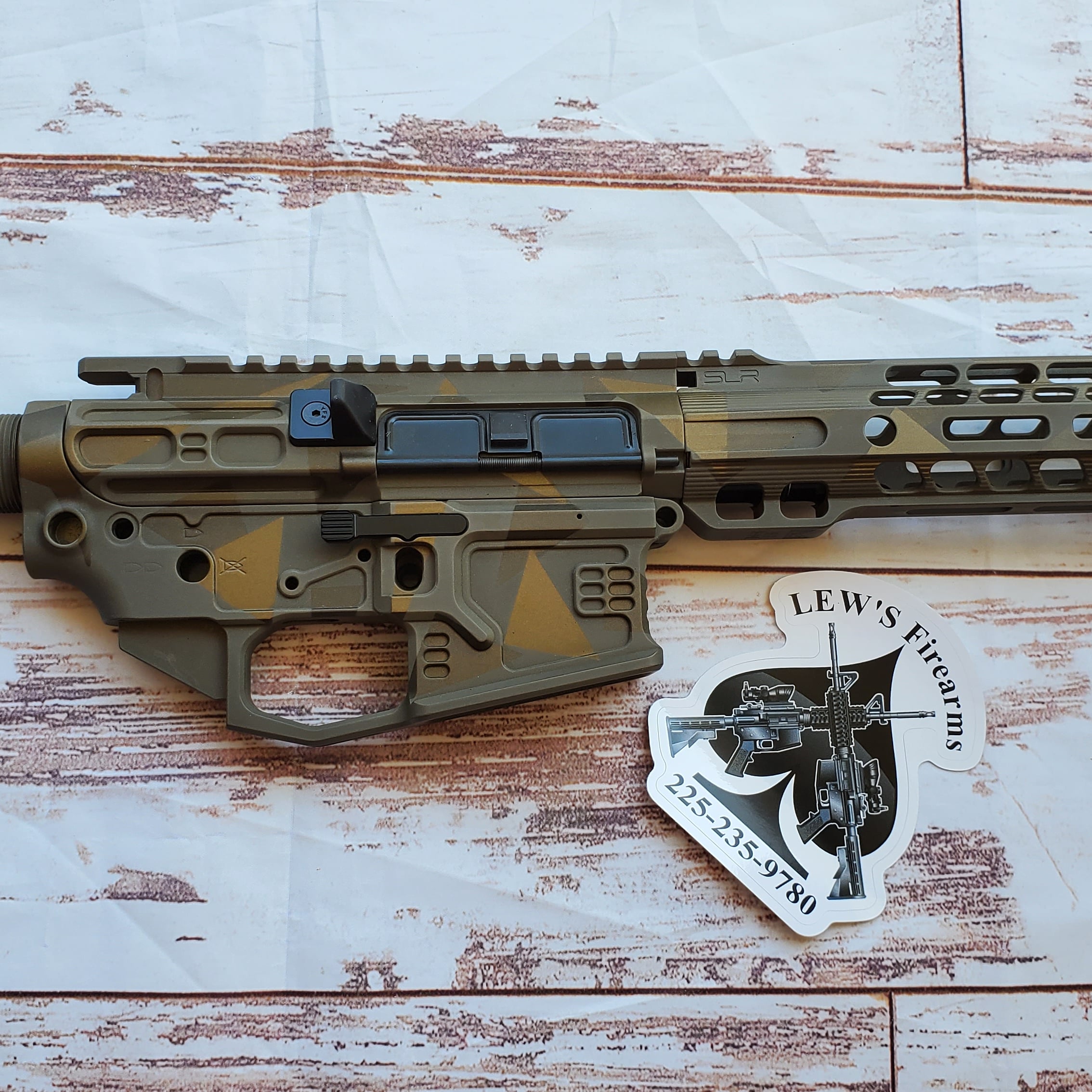 Splinter Camo AR Cerakoted using Midnight Bronze, Burnt Bronze and ...