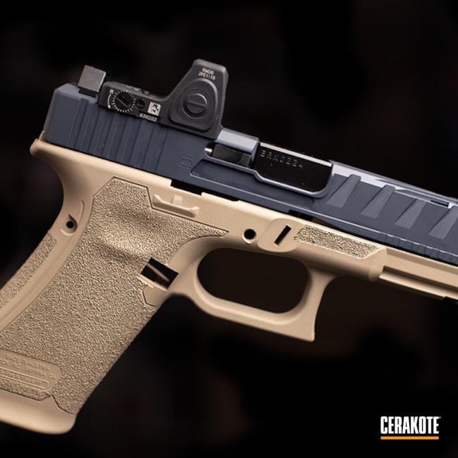Cerakoted Two Tone Glock 45 In H-203 And H-130