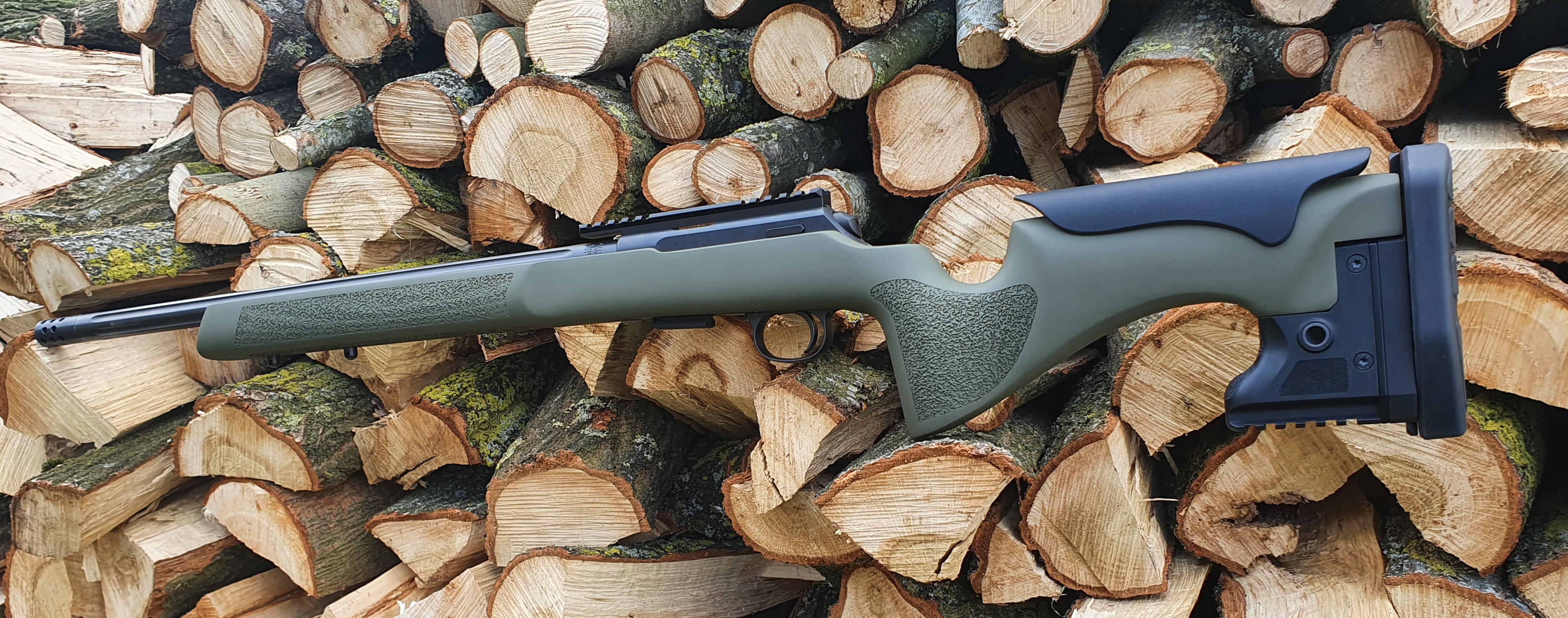 Sniper Rifle Frame CZ Rifle Frame Cerakoted using Sniper Green | Cerakote