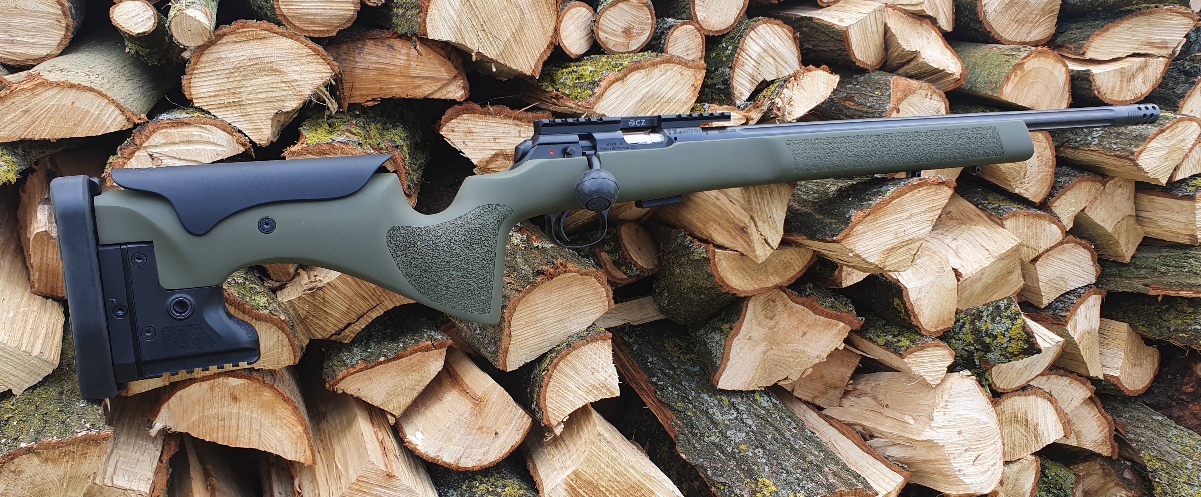 Sniper Rifle Frame CZ Rifle Frame Cerakoted using Sniper Green | Cerakote