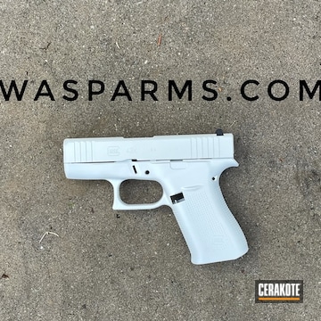Glock 43x Pistol Cerakoted Using Stormtrooper White