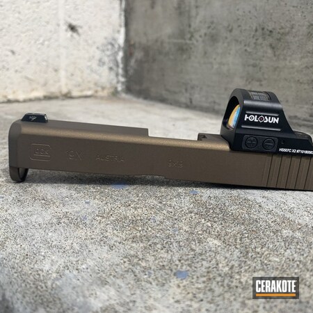 Powder Coating: 9mm,S.H.O.T,Glock 19X,Burnt Bronze H-148