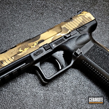 Powder Coating: 9mm,Elite,Graphite Black H-146,S.H.O.T,Pistol,Gold H-122,AR Pistol,Canik,Handgun,Burnt Bronze H-148