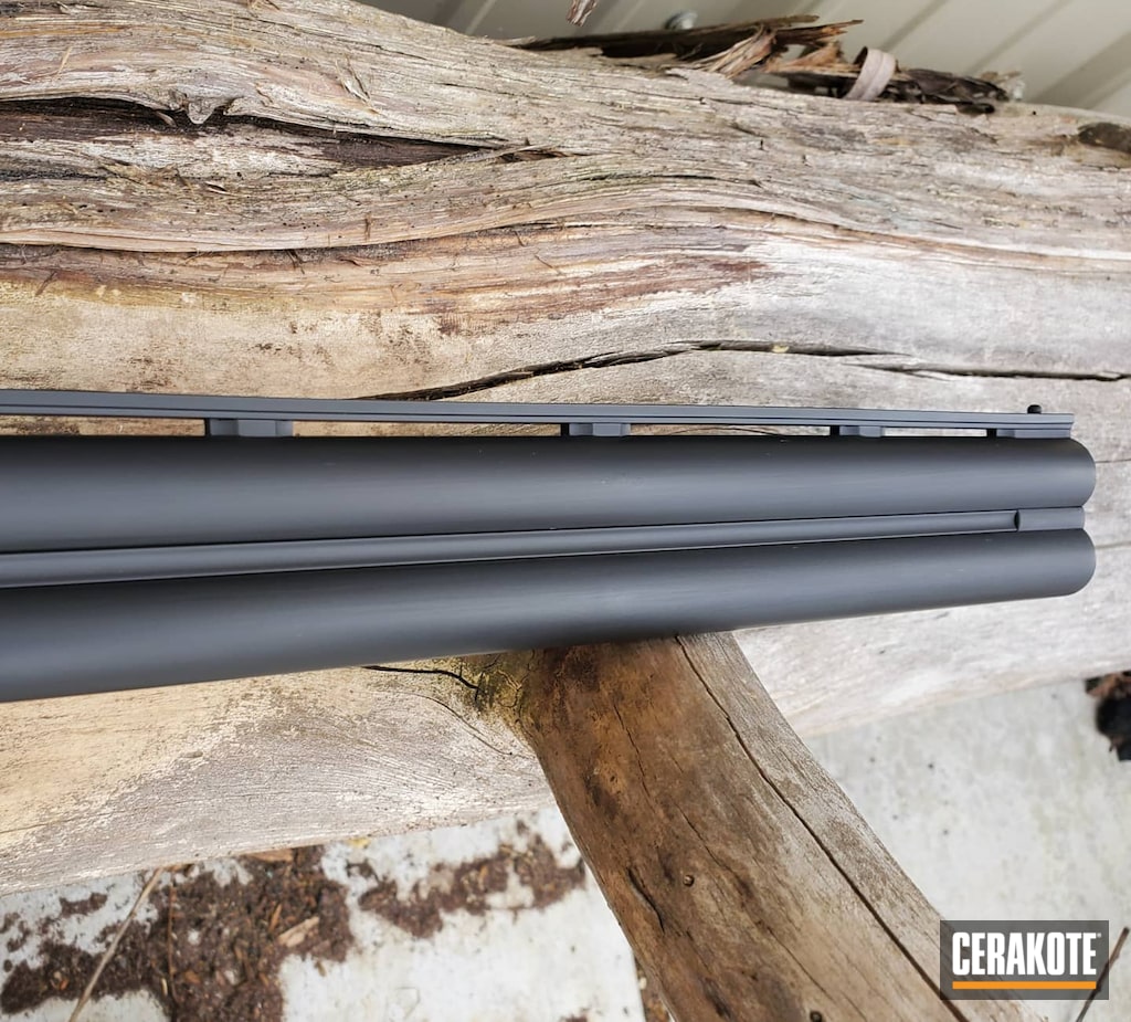Ruger Red Label Shotgun Cerakoted using Graphite Black | Cerakote