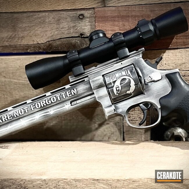 Battleworn Taurus Revolver Cerakoted Using Armor Black And Frost