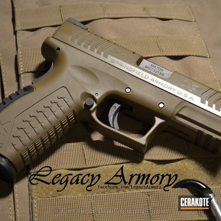 Powder Coating: Handguns,Springfield Armory,FS FIELD DRAB H-30118,Springfield Armory XDm