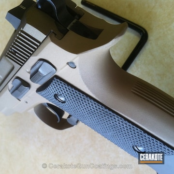 Cerakoted H-235 Coyote Tan With H-148 Burnt Bronze