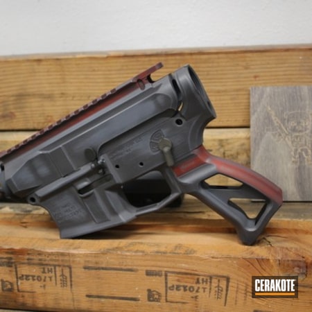 Powder Coating: AR,S.H.O.T,Sniper Grey H-234,FIREHOUSE RED H-216