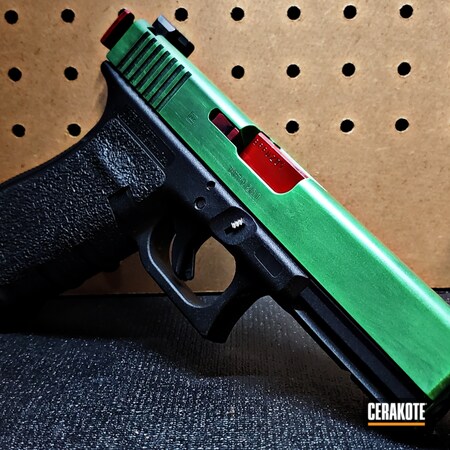 Powder Coating: 9mm,Glock 20,Graphite Black H-146,Glock,S.H.O.T,10mm,Pistol,USMC Red H-167,Zombie,PARAKEET GREEN H-331