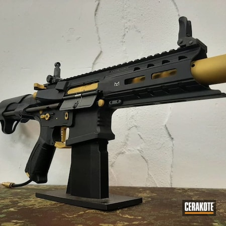 Powder Coating: m4,Graphite Black H-146,S.H.O.T,Airsoft,Gold H-122,AR15 Lower