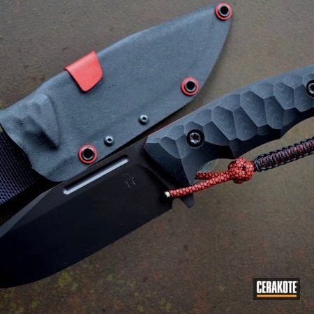 Powder Coating: Custom Knives,Graphite Black H-146,S.H.O.T,Armor Black H-190,Hand Made Knife