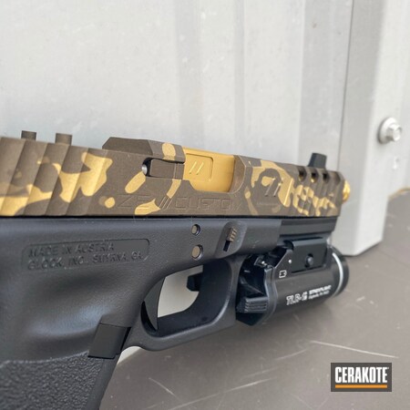 Powder Coating: 9mm,Midnight Bronze H-294,Glock,S.H.O.T,Pistol,Gold H-122,MultiCam,Metallic Camo,Burnt Bronze H-148